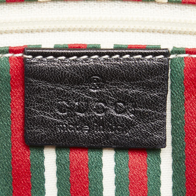 Gucci GG Canvas Interlocking G Handbag 169971 Black Canvas Leather  Gucci