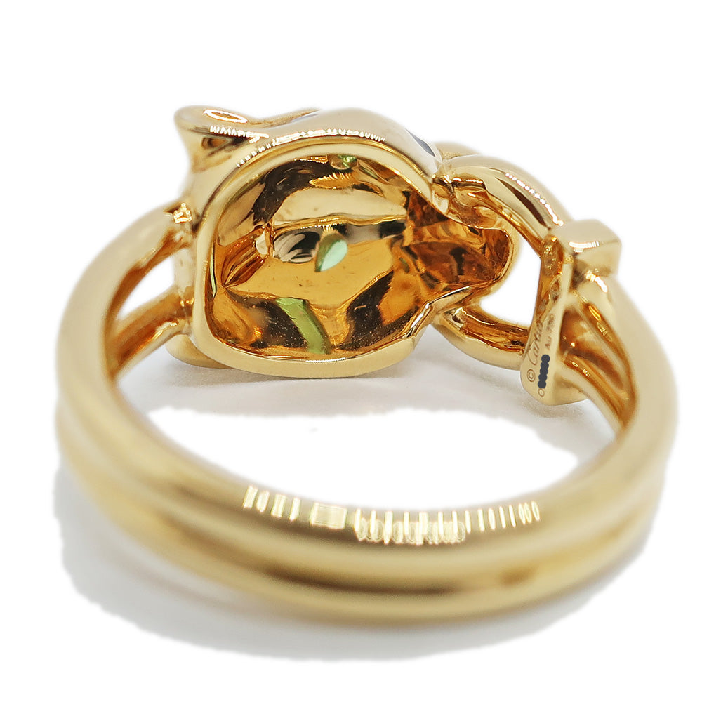 Cartier Panther Du Cartier Ring Panther 750YG Ring 52 About 8.7g Diamond Yellow G K18 Jewelry B4096700 Gold