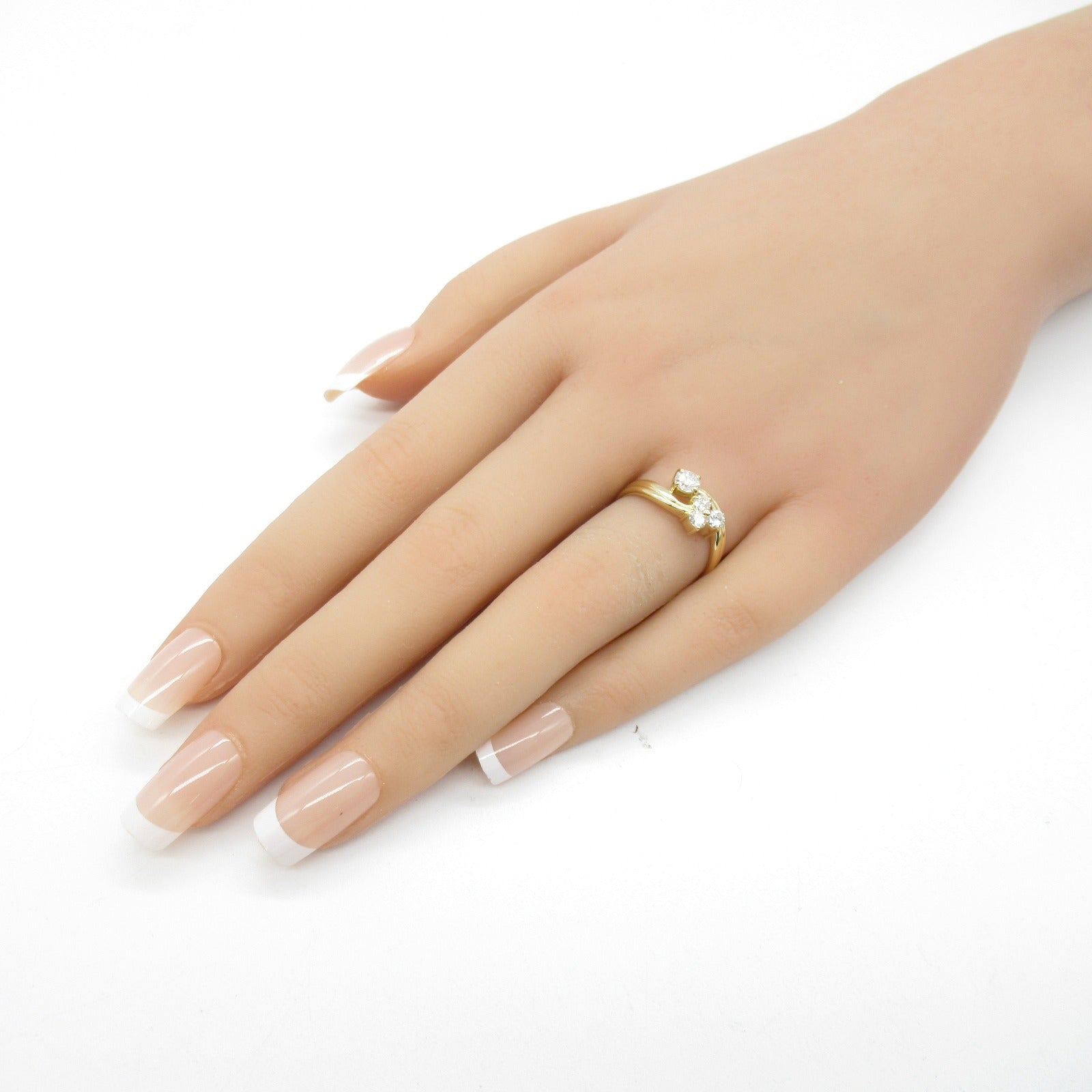 Jewelry Jewelry Diamond Ring Ring Ring Jewelry K18 (yellow g) Diamond  Clear Diamond 3.0g
