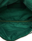 Chanel Rucksack Backpack Green Nylon Leather  Chanel