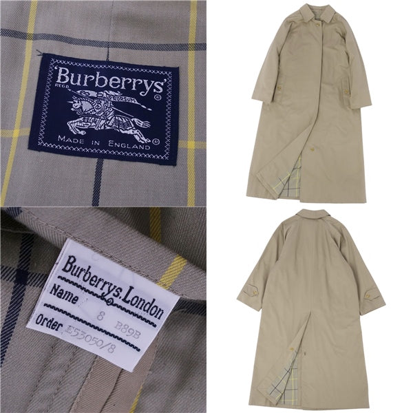 Vint Burberry s Coat  Coat Balmacorn Coat UK Made Back Check Out  8 (M equivalent)