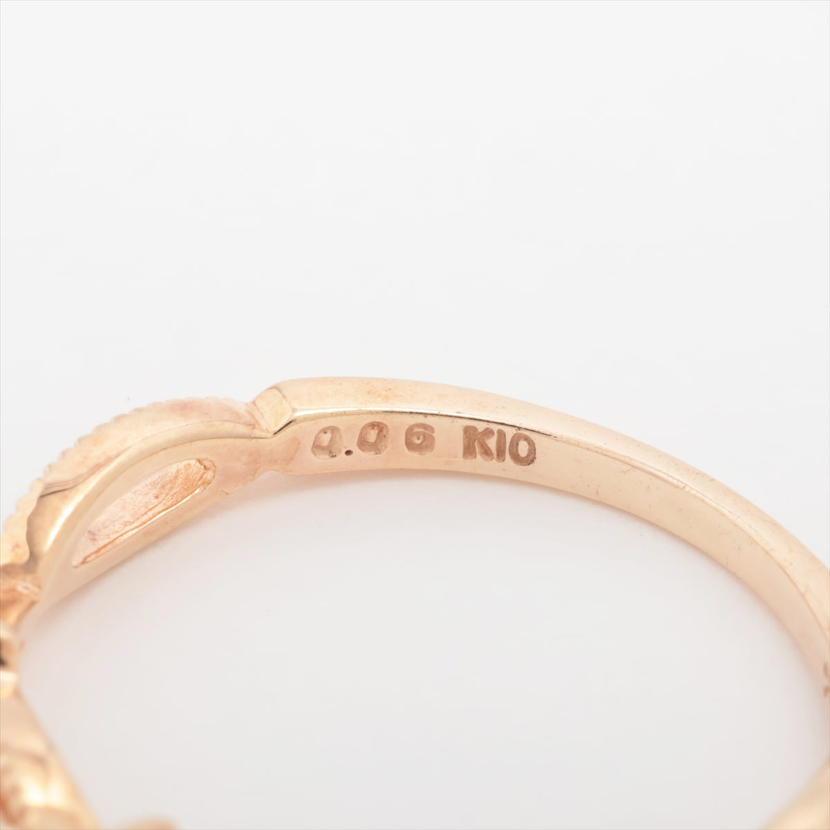 Agat Diamond Ring K10 (PG) 1.0g 0.06
