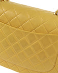 Chanel Beige Lambskin Jumbo Classic Flap Bag