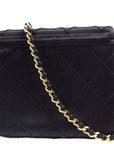 Chanel * 1997-1999 Black Satin Box Vanity Shoulder Bag