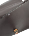 Hermes 2004 Brown Fjord Etriviere Briefcase Handbag