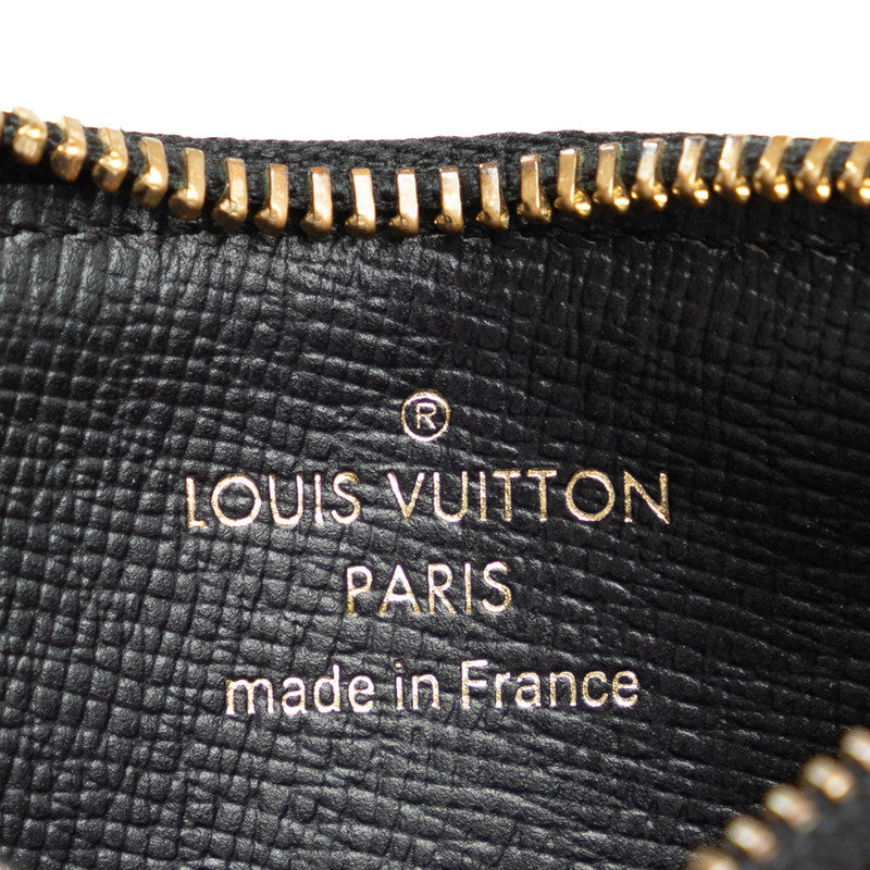 Louis Vuitton Monogram Reversee Porte Jaeger Le Coultre Rome Card Case M81912 Brown Black Leather  Louis Vuitton