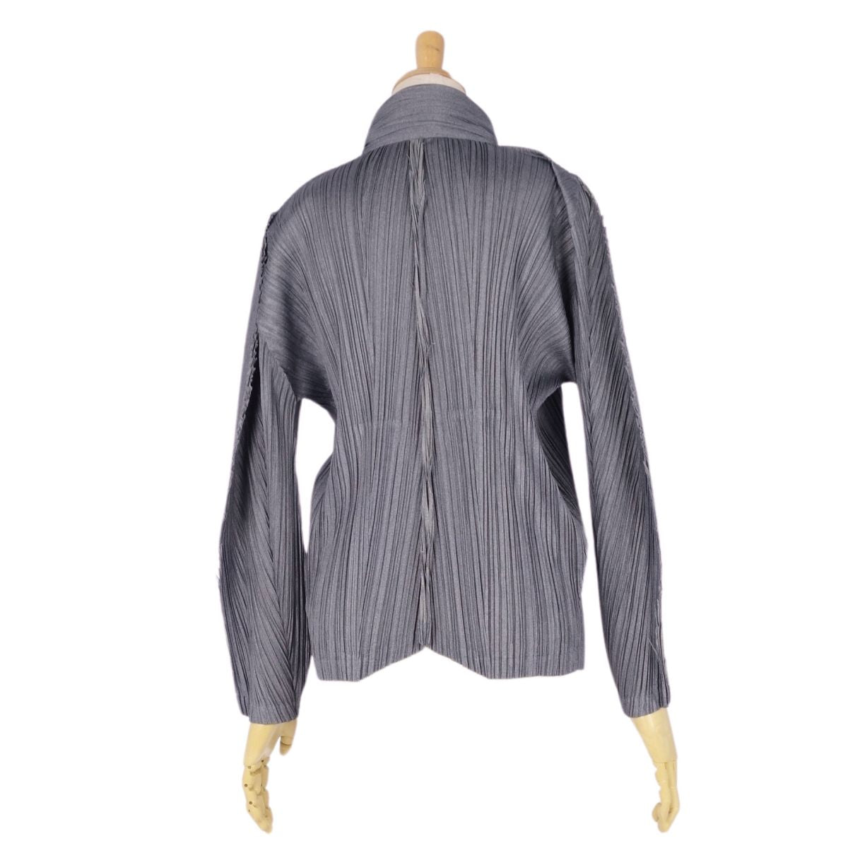 Issey Miyake Pleated Jacket Bronze Zip-up Prize Landless   3 (L equivalent) Gr High-