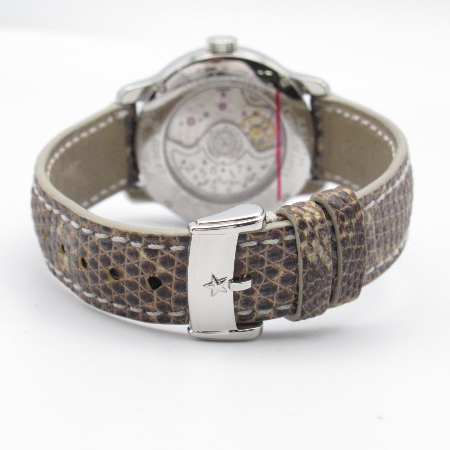 Zenith Elite Diamond Basel Watch Watch Stainless Steel Leather Belt Leather  Silver  16.1220.67