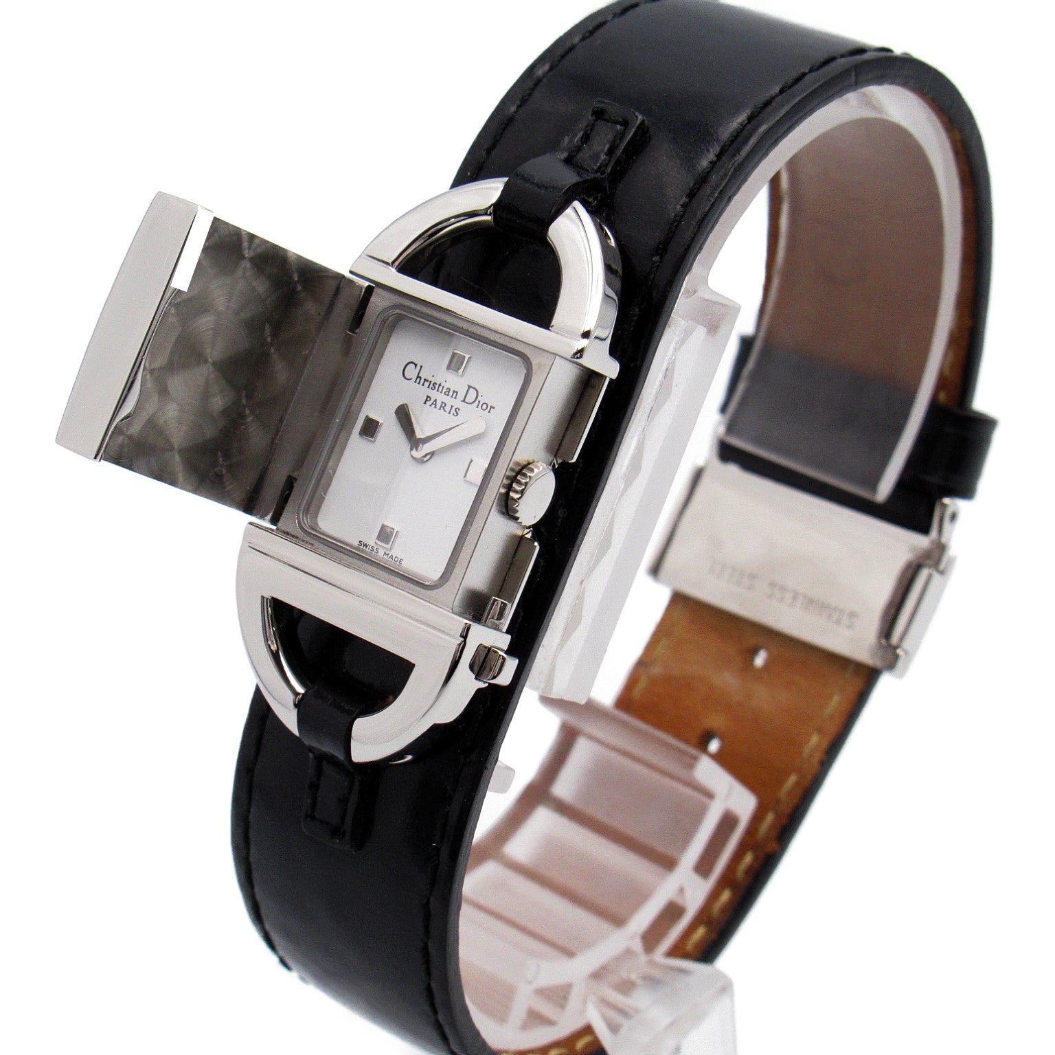 Dior Dior Panthera  Watch Stainless Steel Leather Belt  White D78-100