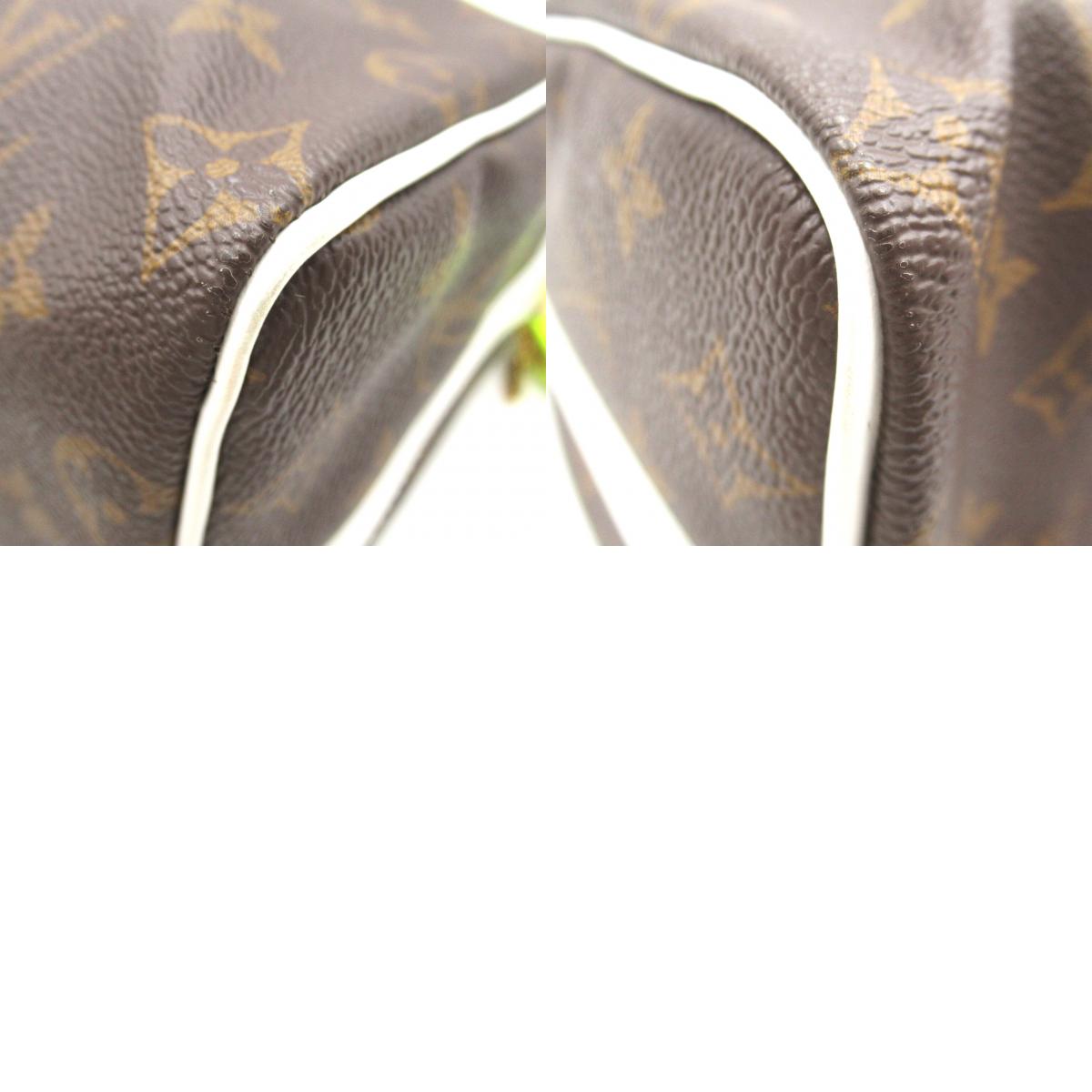 Louis Vuitton Speedy Bandrier 25 2w Shoulder Bag PVC Coated Canvas  Brown / White M20754