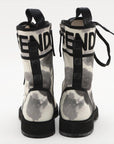 Fendi Linen Boots 37  White Box