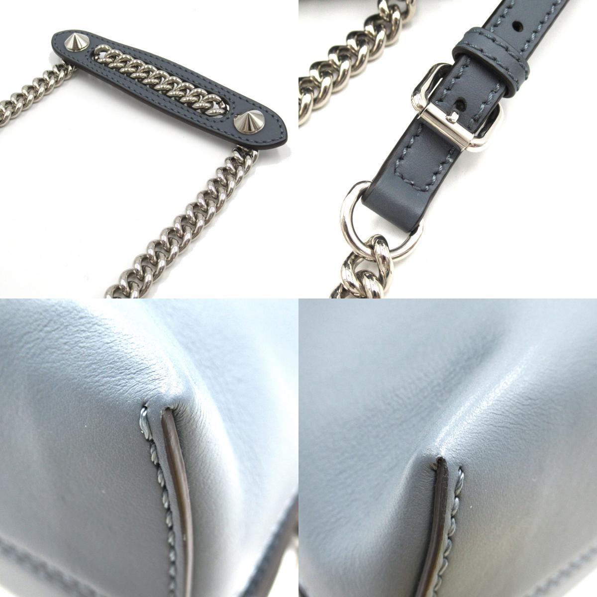 Fendi Fendi  Mini 2w Shoulder Bag  Grey Blue 8BZ041