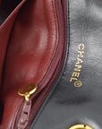 Chanel 1989-1991 Black Lambskin Top Handle Handbag