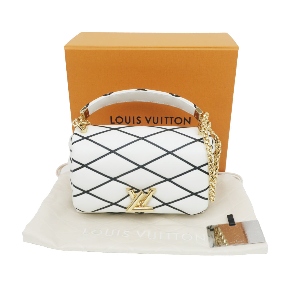 Louis Vuitton GO-14MM Shoulder Bag Hand Black X White M22890