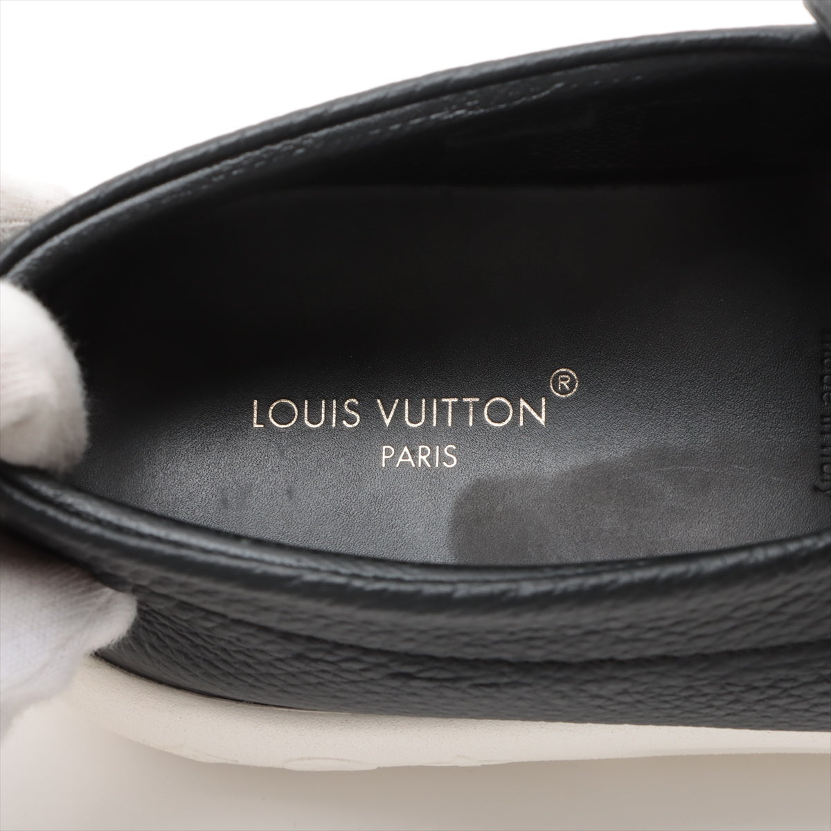 Louis Vuitton Pacific 23 Years 7 1/2  Black DI0283 LV Logo Taiga