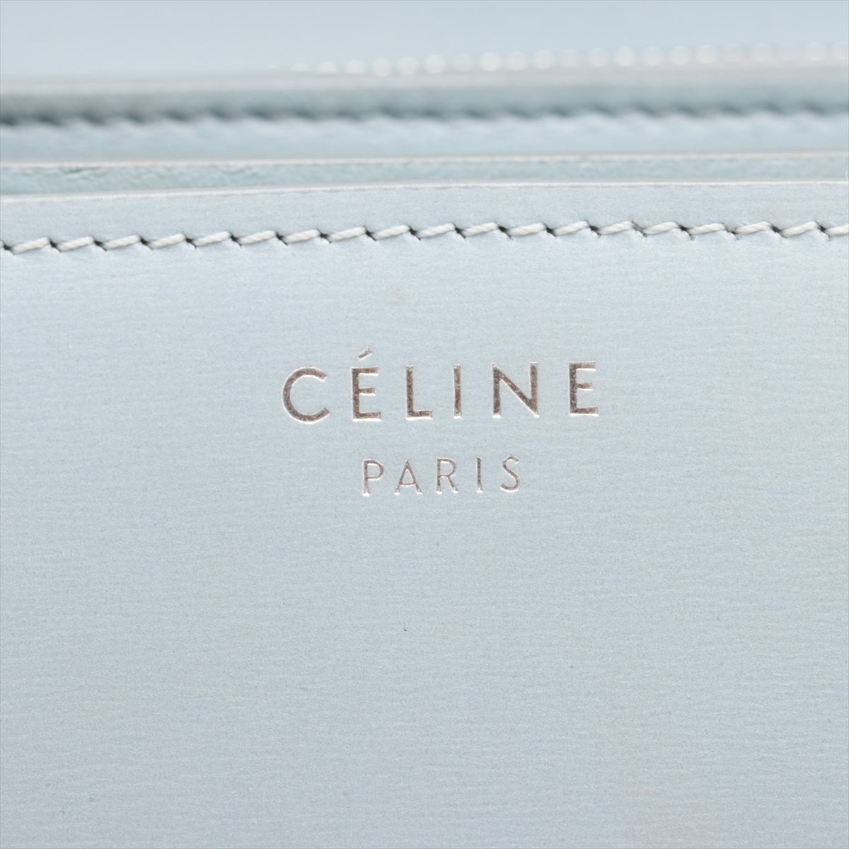 Celine Classic Box Leather Shoulder Bag Blue