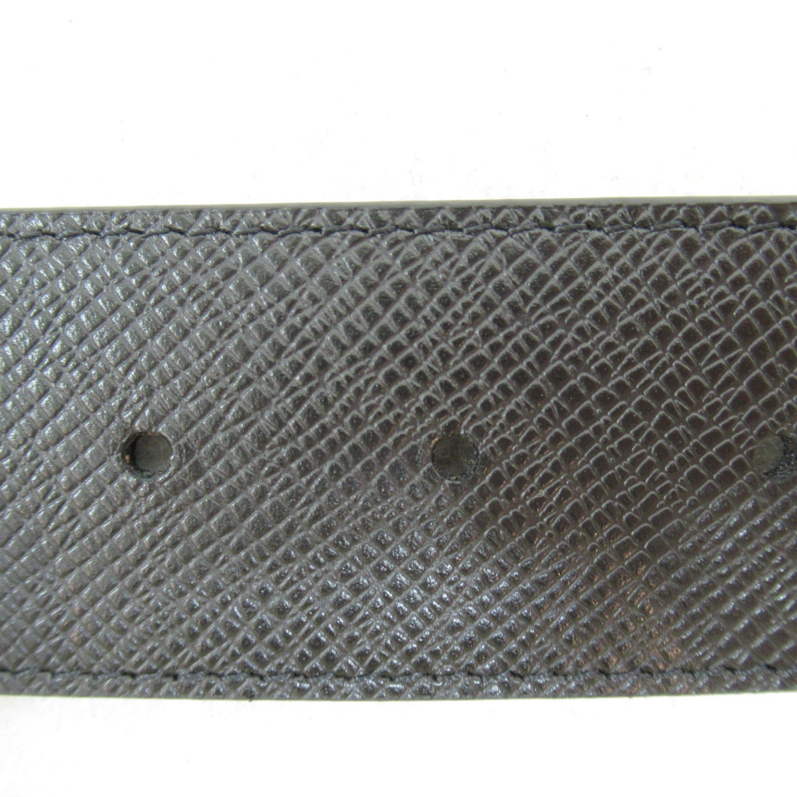 Louis Vuitton LOUIS VUITTON Belt LV Belt  PVC  Canvas Leather  Mens Black M0157