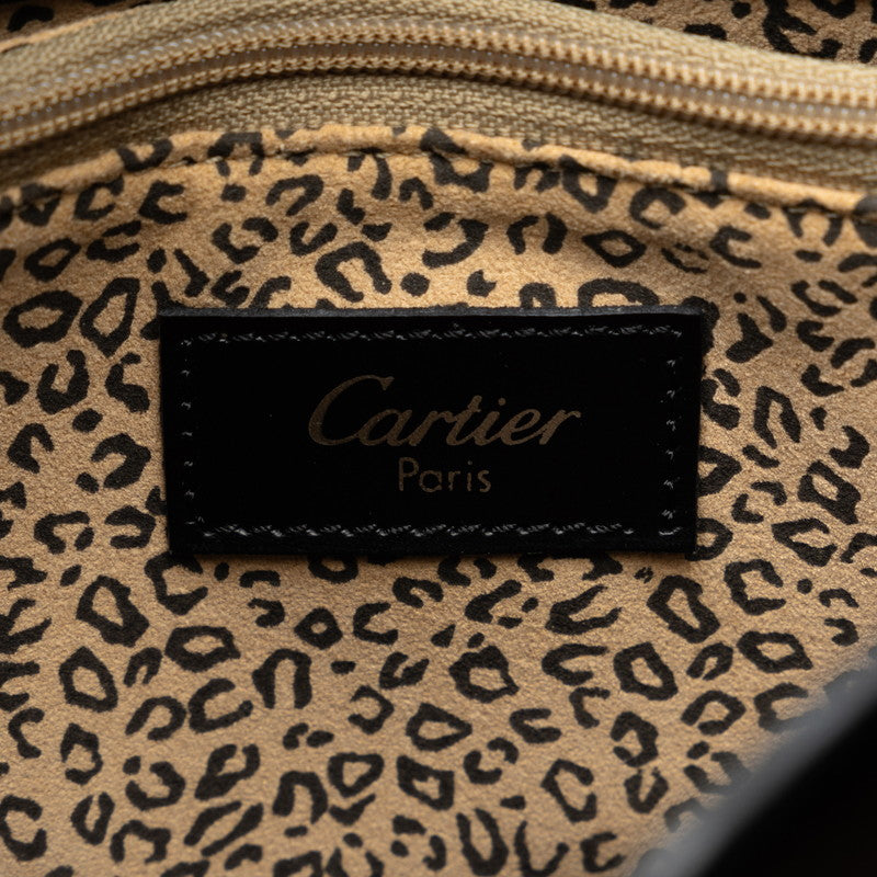 Cartier Panther Panther One-Shoulder Bag L1000231 Black Silver Leather  Cartier