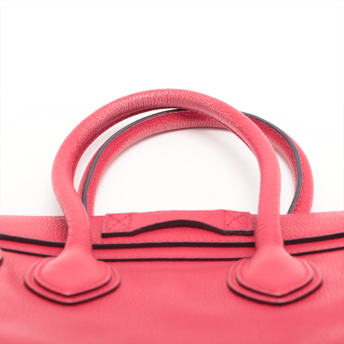 Celine Luggage Micro  Handbag Red Lagoon