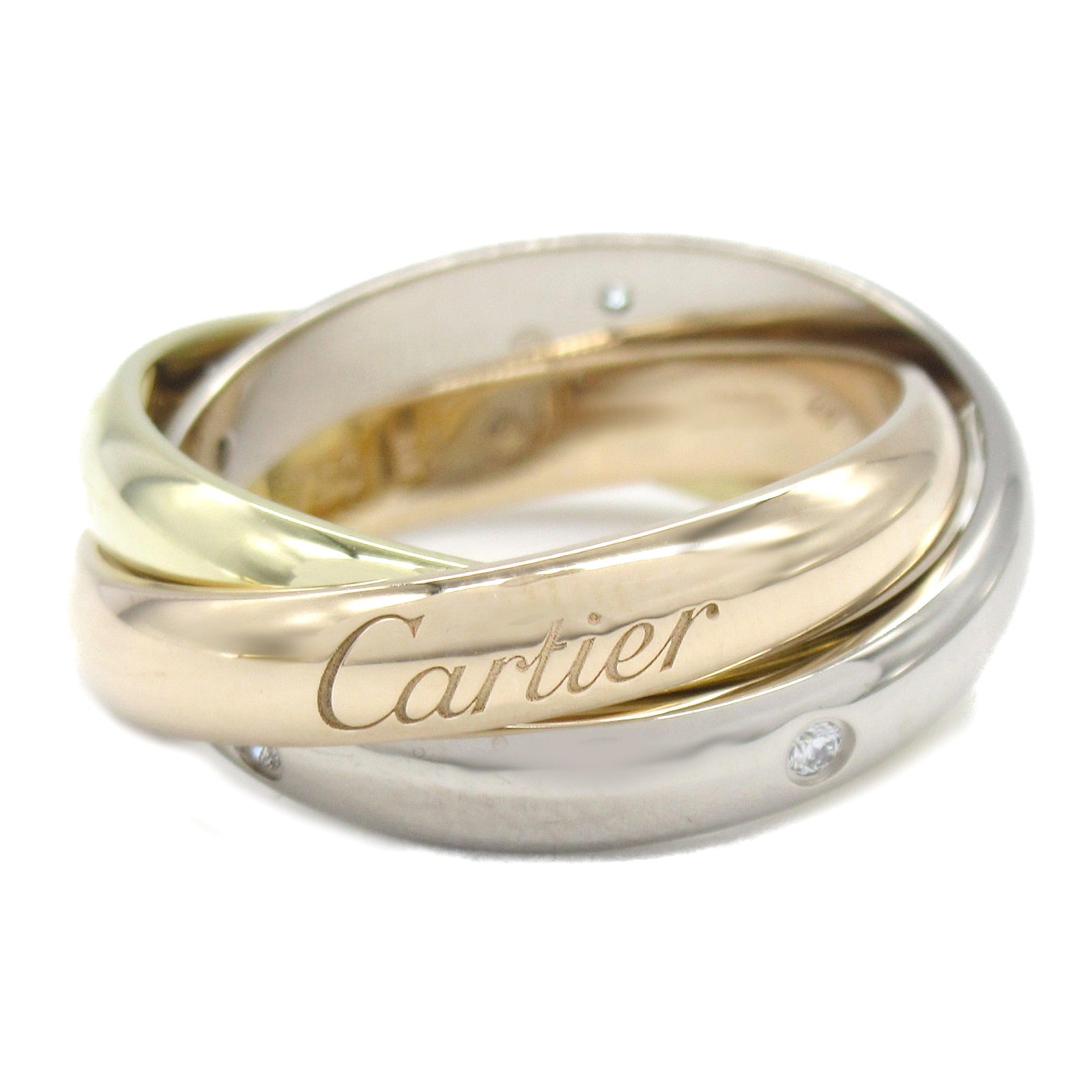 Cartier Cartier Trinity Ring 5P Diamond Ring Jewelry K18 (Yellow G) K18WG (White Gold) K18PG (Pink Gold) / Diamond  Clear B4088500