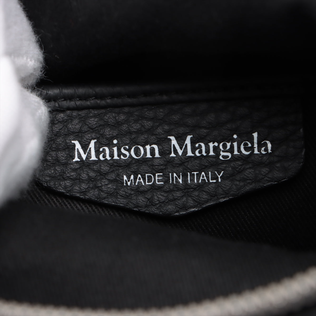 Meson Margiela 5AC Leather Shoulder Bag Black