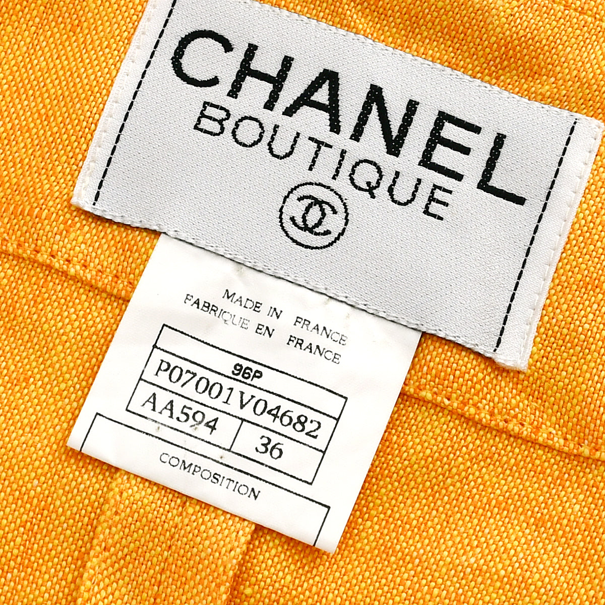 Chanel 1996 spring CC-buttons linen jacket 