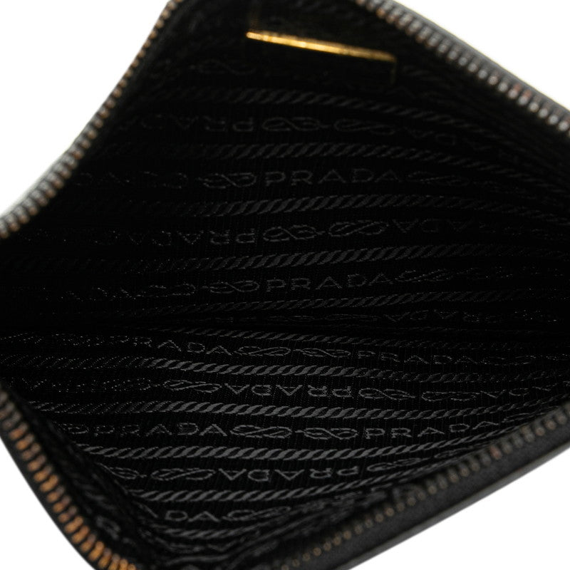 Prada Triangle Logo   Tote Bag Black PVC  Prada