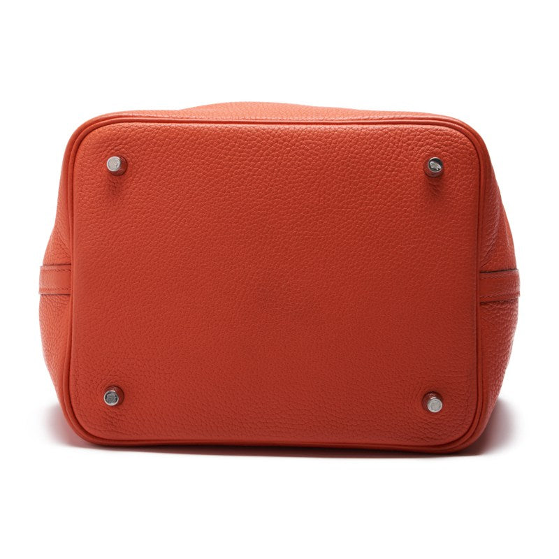 HERMES Picotin Lock MM Handbag  Clemence Orange Poppy Orange Poppy Handbag  Handbag Lady Back ( Delivery)