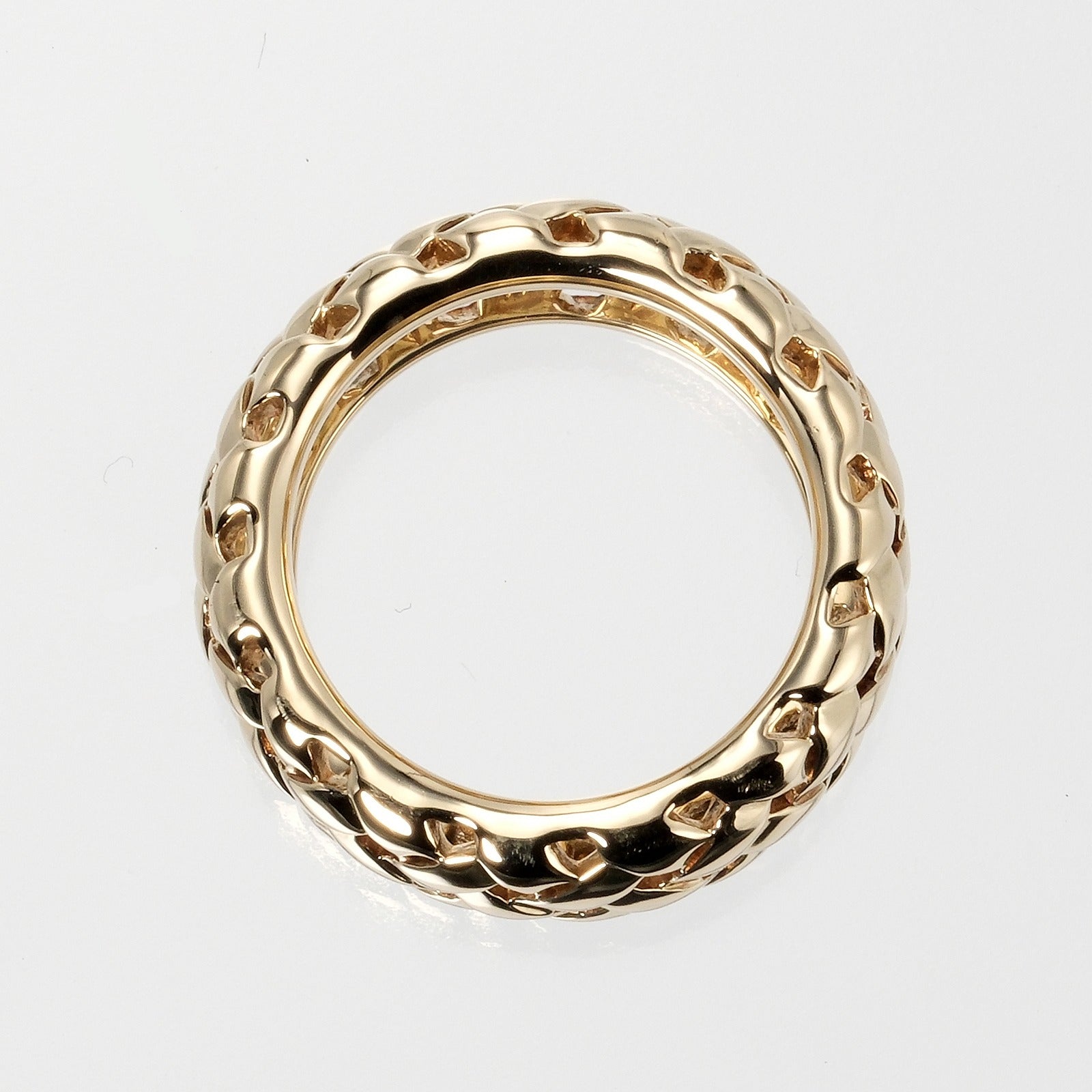 Tiffany Minivary Ring Ring 10 10.11g K18 YG Yellow G TIFFANY&amp;Co