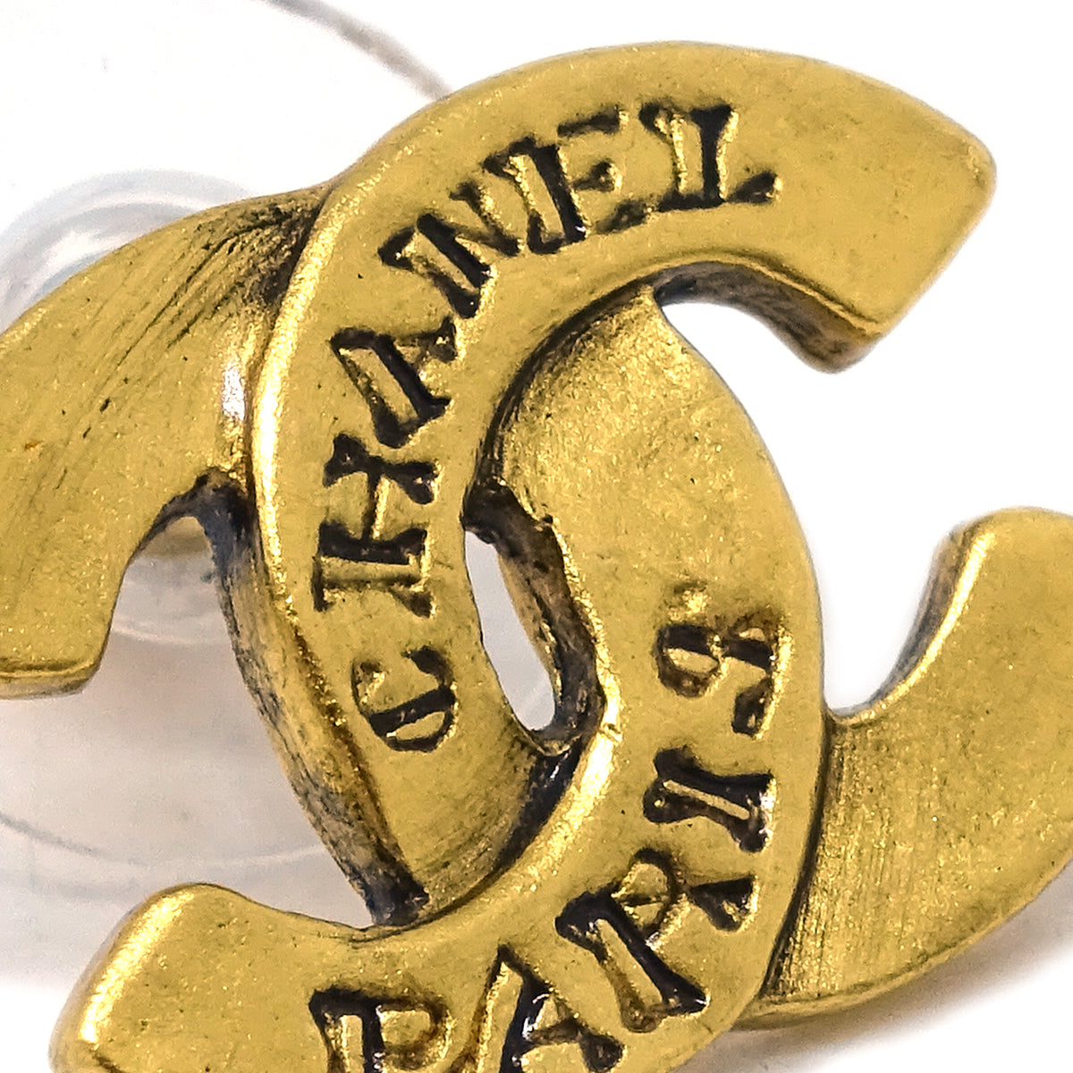 Chanel CC Piercing Earrings Gold 99A