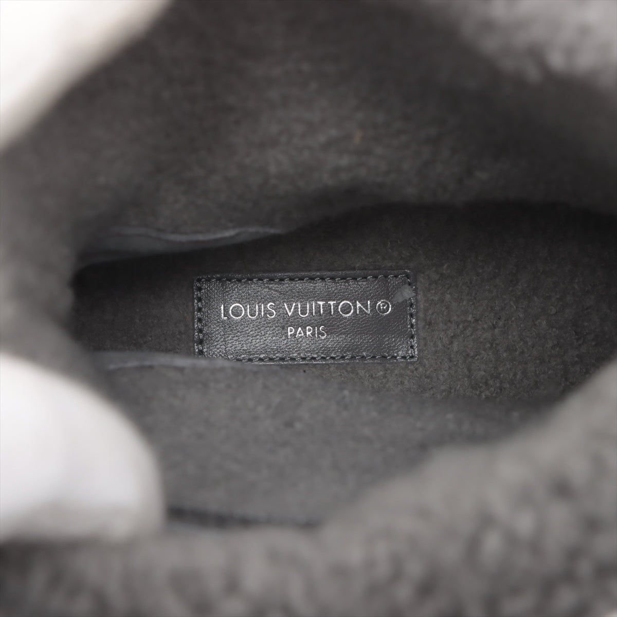 Louis Vuitton Snowdrop Line 22 Years Mouton Short Boots 37 1/2  Grey TC0272 Monogram Insol Boar