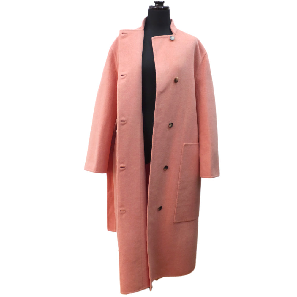 Hermes Cashmere Long Coat Pink 2H0140DB Size 32  Garment Cover  Apparel