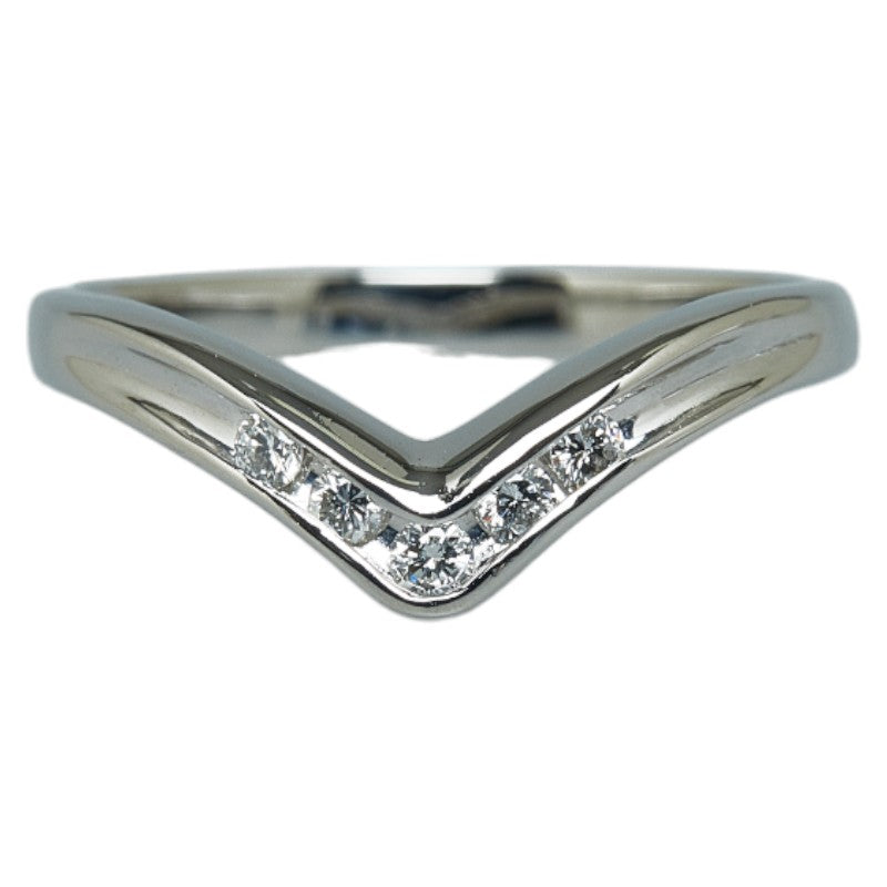 Pt900 Platinum diamond 0.10ct Ring Ring  9.5 None