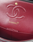 Chanel 1997-1999 Classic Double Flap Medium Black Lambskin