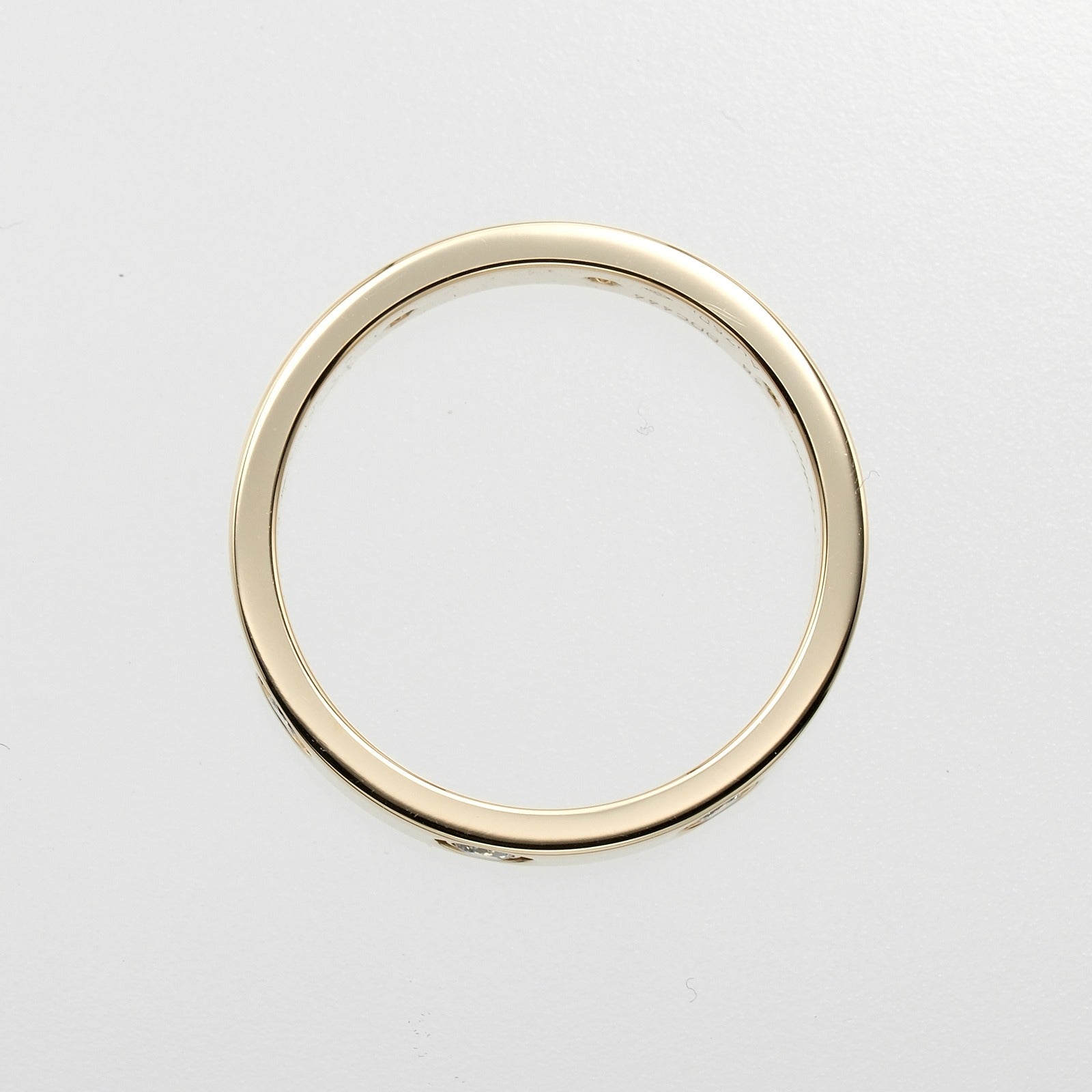 Cartier Mini-Love Wedding Ring Ring 8 K18 YG Yellow G 8P Full Diamond  3.97g A+ Ranked Wedding Ring