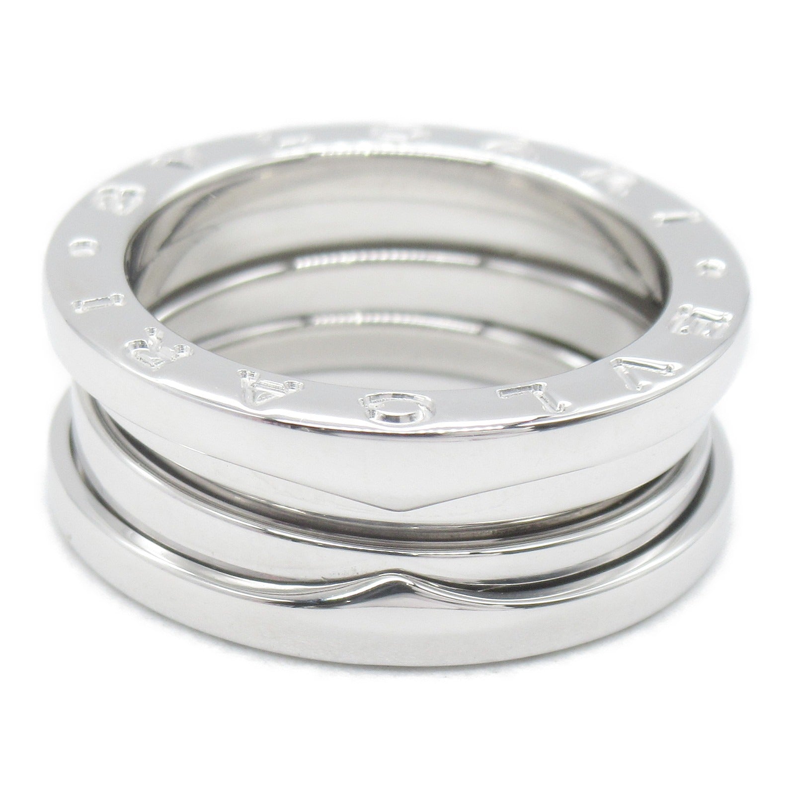 Bulgari BVLGARI B-zero1 Beezero One 3 Band Ring Ring Ring Ring Jewelry K18WG (White G)   Silver