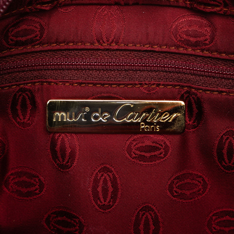 Cartier Masterline Backpack Wine Red Bordeaux Leather  Cartier Luxury