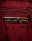 Cartier Masterline Backpack Wine Red Bordeaux Leather  Cartier Luxury
