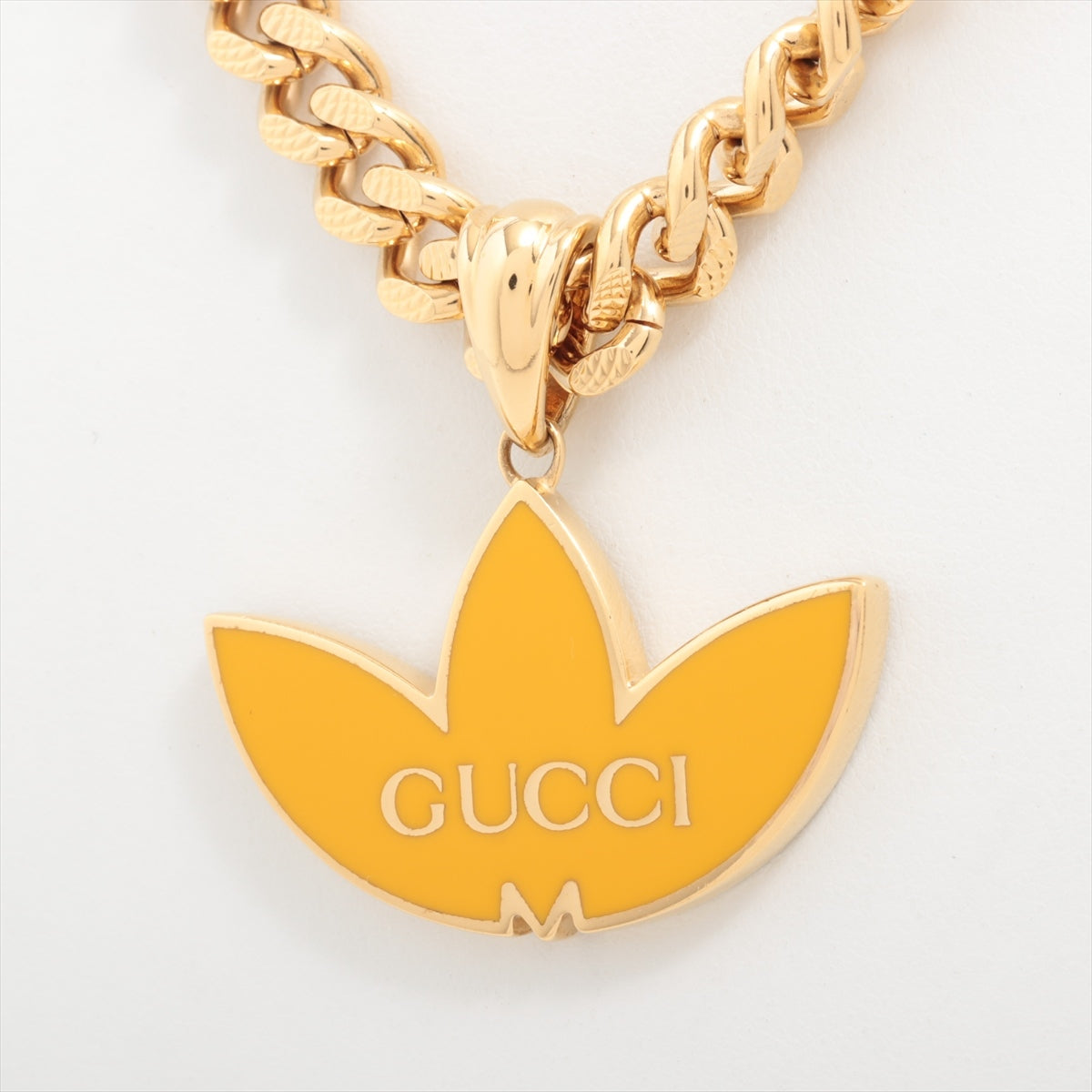 Gucci x Adidas Trefoil Chain Necklace GP G
