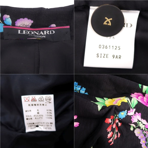 LEONARD FASHION Jacket Terrated Jacket Single Cotton Flower    9AR(M equivalent) Multi-Color BODEST