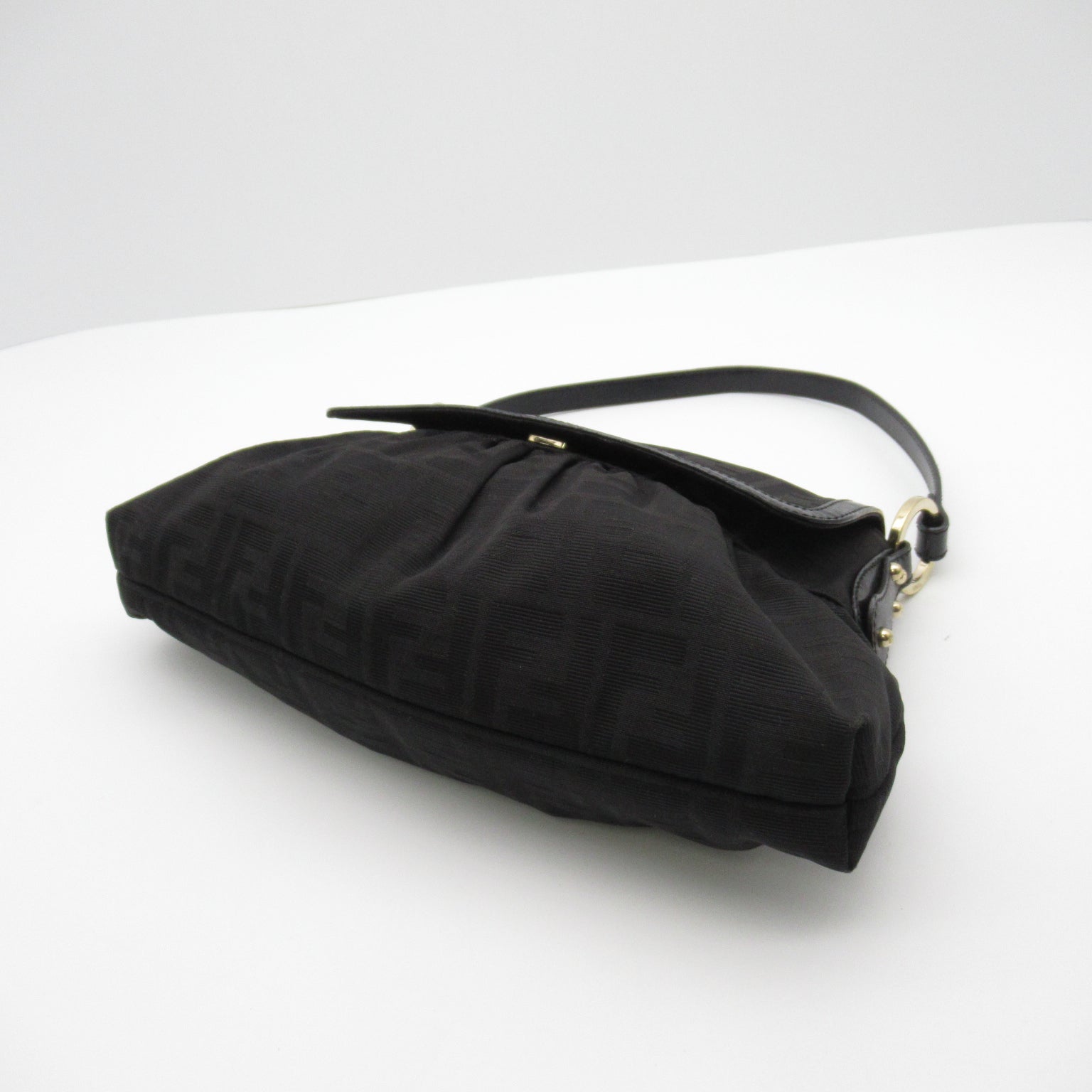 Fendi Fendi Zucca Handbag Handbag Handbag Leather Nylon  Black 8BR445