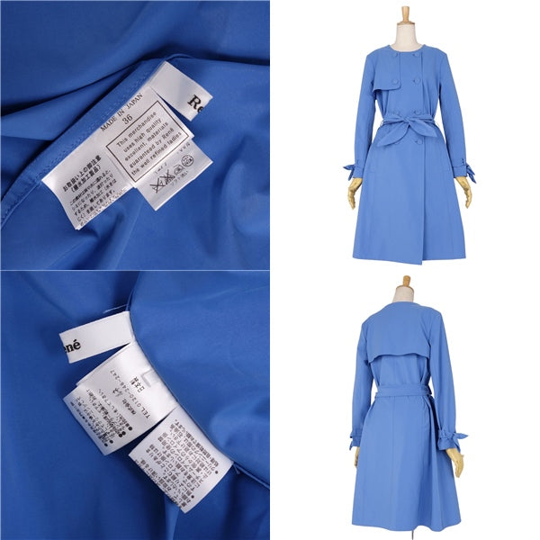 Rene Coat Trance Coat Long Coat -Color Landless Out  36 (S equivalent) Blue  NIV