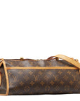 Louis Vuitton Monogram Popincourt Ron Shoulder Bag M40008 Brown PVC Leather  Louis Vuitton