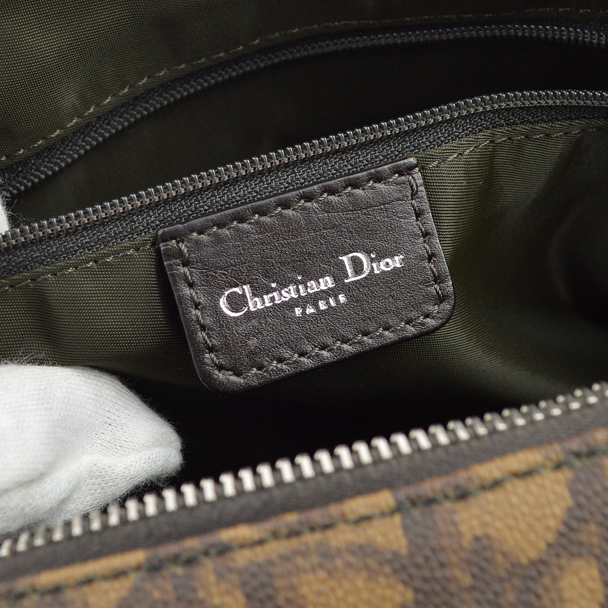 Christian Dior Brown Trotter 浪漫手提包