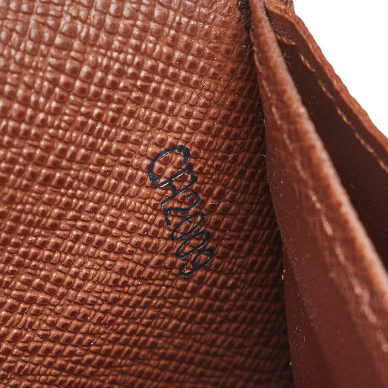 Louis Vuitton Monogram Portefolio Sarah Long Wallet M61726 Brown PVC Leather  Louis Vuitton