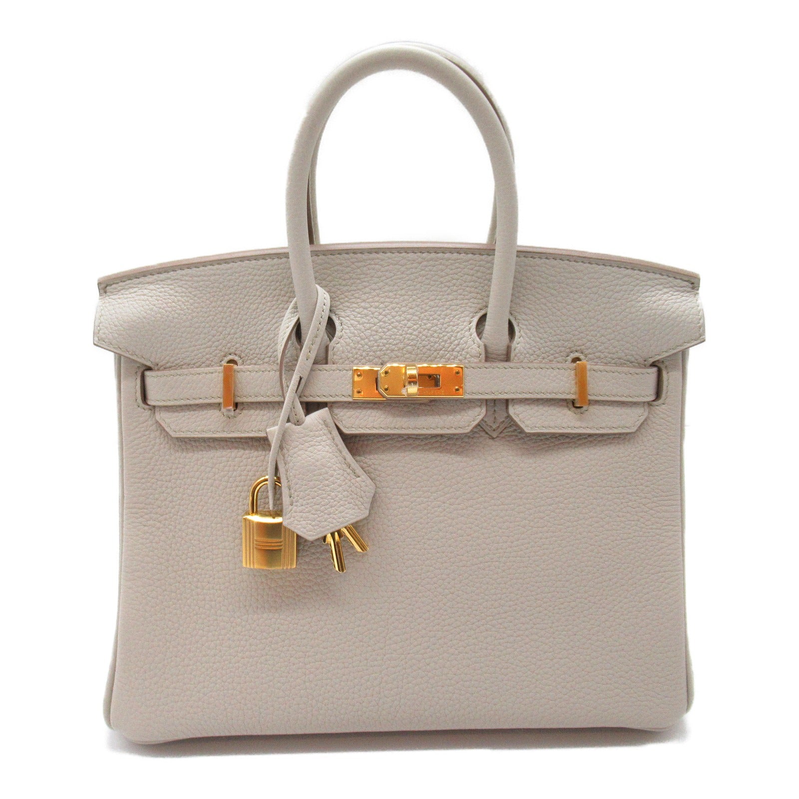 Hermes Hermes Birkin 25 Handbag Handbag Handbag Leather  Ivory
