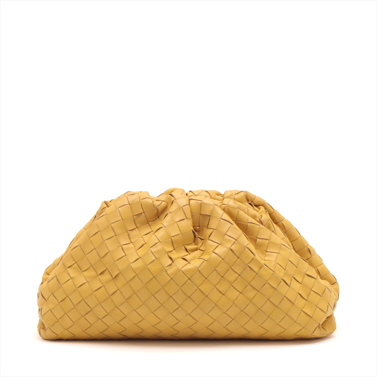 Bottega Veneta The Pouch Leather Backpack Yellow