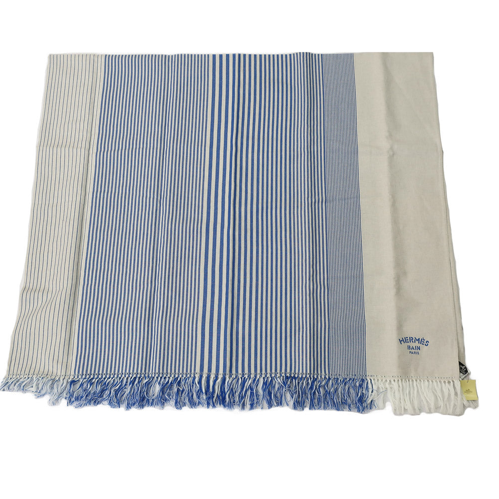 Hermes Multi-Cover Bar Large cross FreeCover Fringe Simple 100180 Cover Blue Stripe 55% Cotton 45% Box