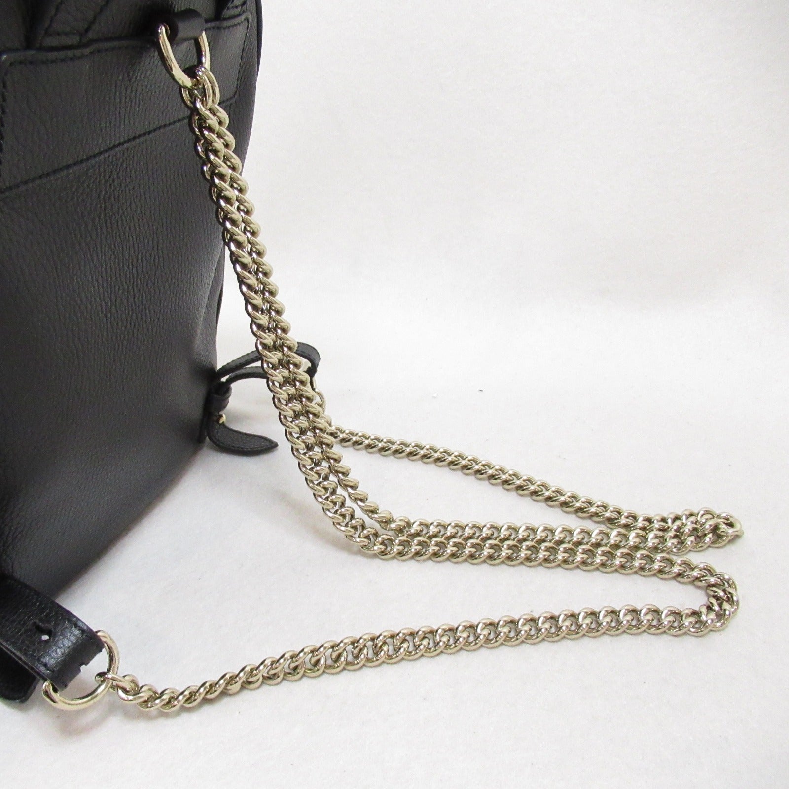 Gucci  Backpack Interlocking G Rucksack Backpack Leather  Black  536192
