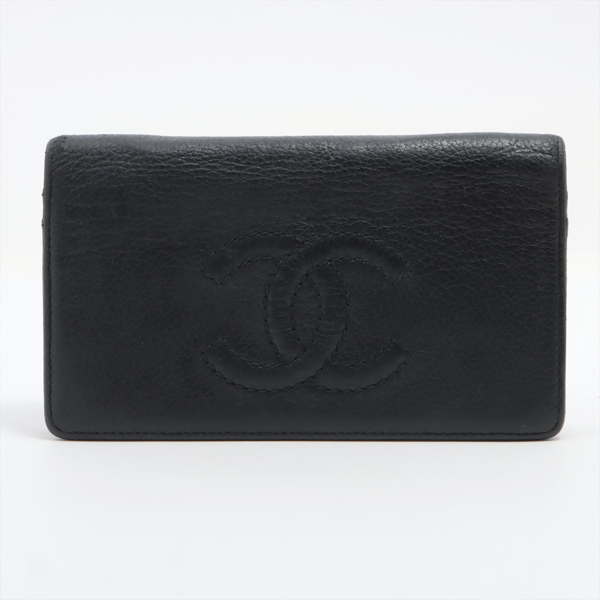 Chanel Coco Leather Wallet Black Silver Gold   Race Up Race Up